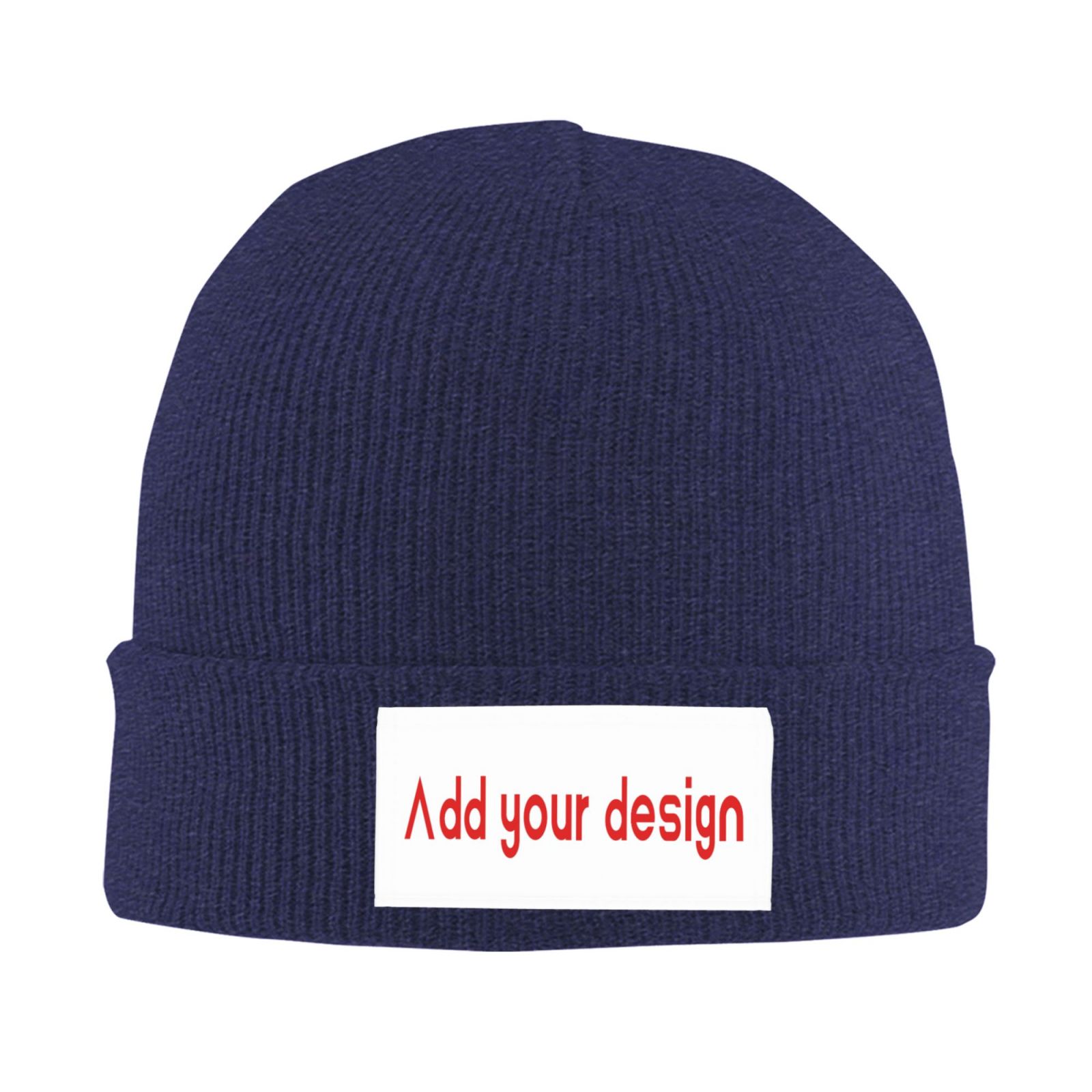 Beanie Cuffed Knit - 맞춤형 비니 모자, 개인 맞춤 디자인,