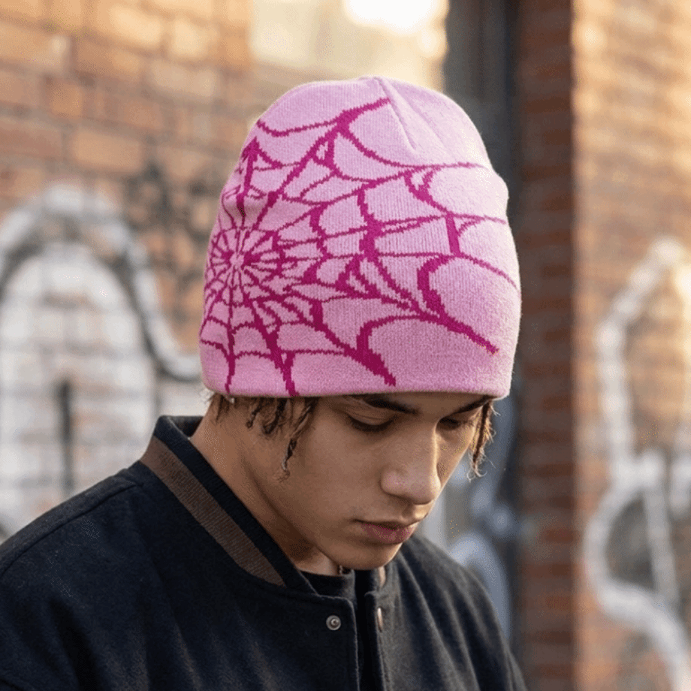 힙합 스타일의 부드러운 거미줄 패턴 비니 모자, 신축성 - Beanie Cuffed Knit 리뷰 및 가격