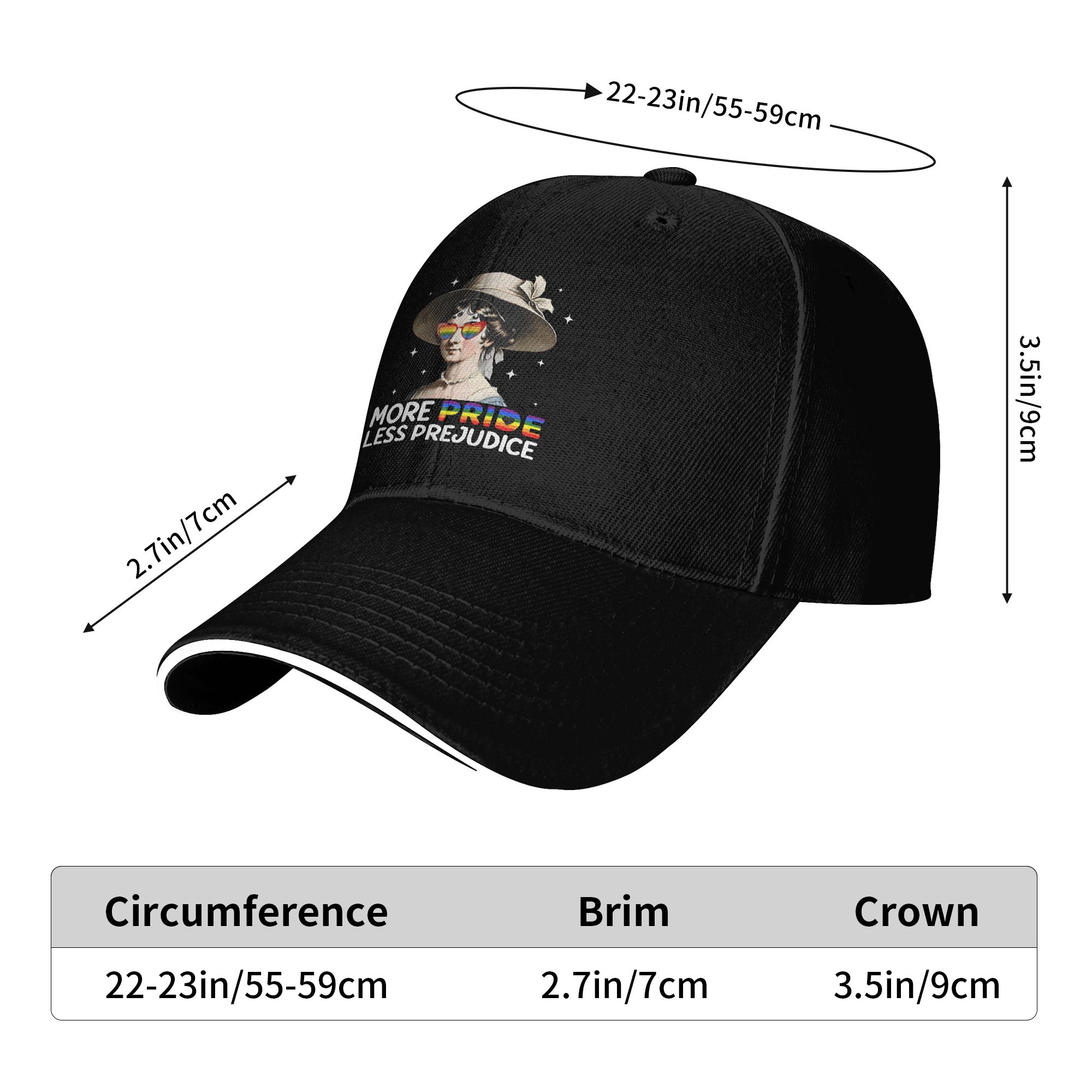 남성 여성 더 많은 자부심, 덜 편견 모자 패션 야구  - Golf Cap Dad 리뷰 및 가격