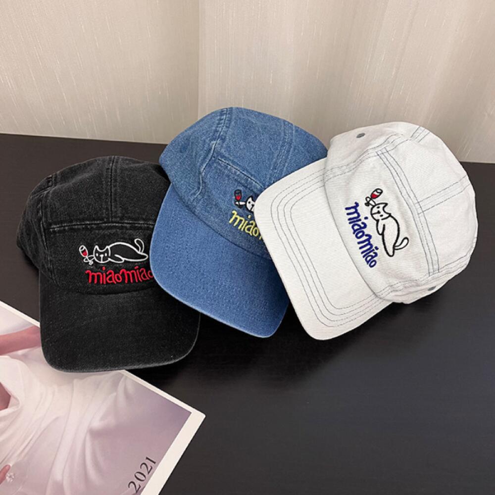 빈티지 데님 5 패널 야구 모자, 귀여운 새끼 고양이  - Corduroy Cap 5 Panel 리뷰 및 가격