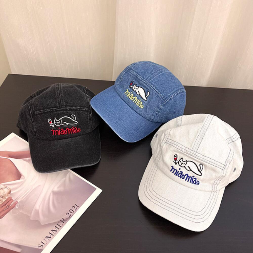빈티지 데님 5 패널 야구 모자, 귀여운 새끼 고양이  - Corduroy Cap 5 Panel 리뷰 및 가격