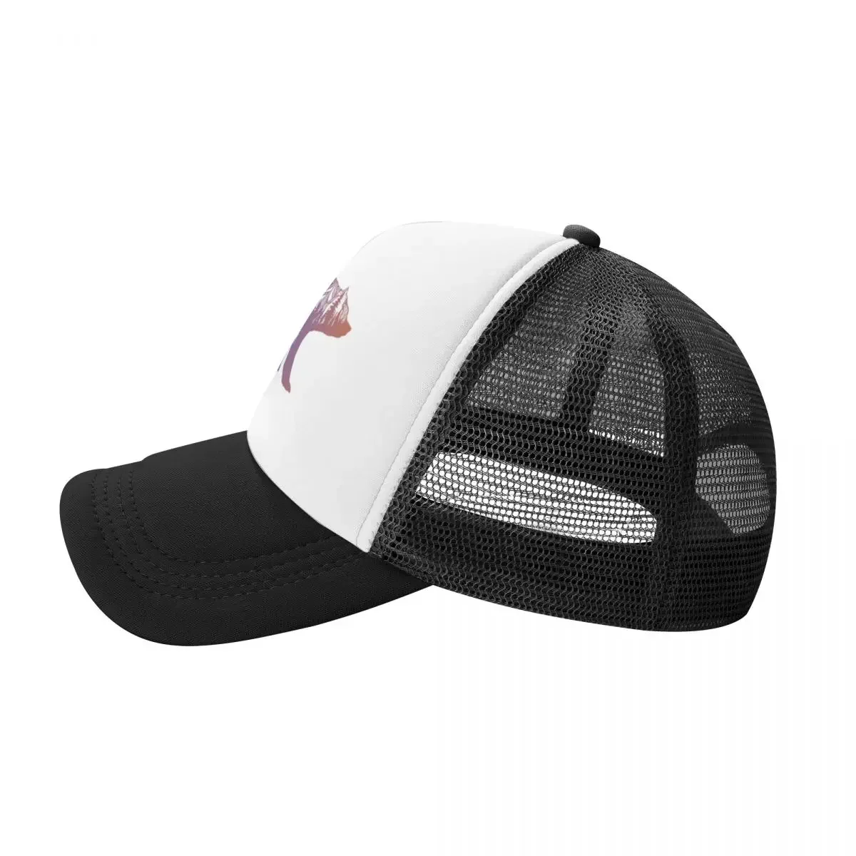 캘리포니아 곰과 산 풍경 나무 하이킹 메쉬 야구 모자  - Trucker Cap Mesh 리뷰 및 가격