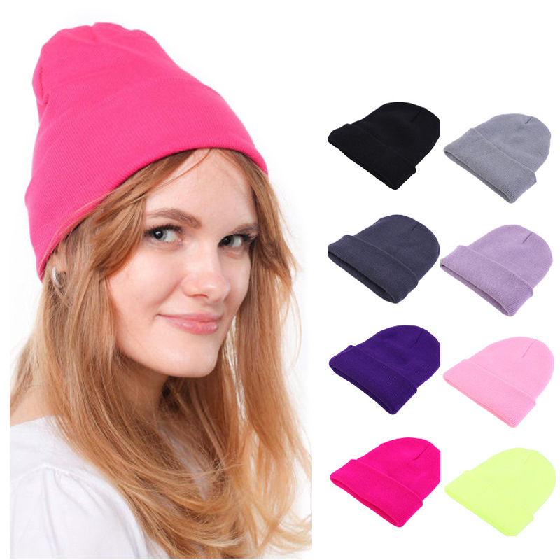 패션 솔리드 컬러 니트 비니 모자 따뜻하고 부드러운 커 - Beanie Cuffed Knit 리뷰 및 가격