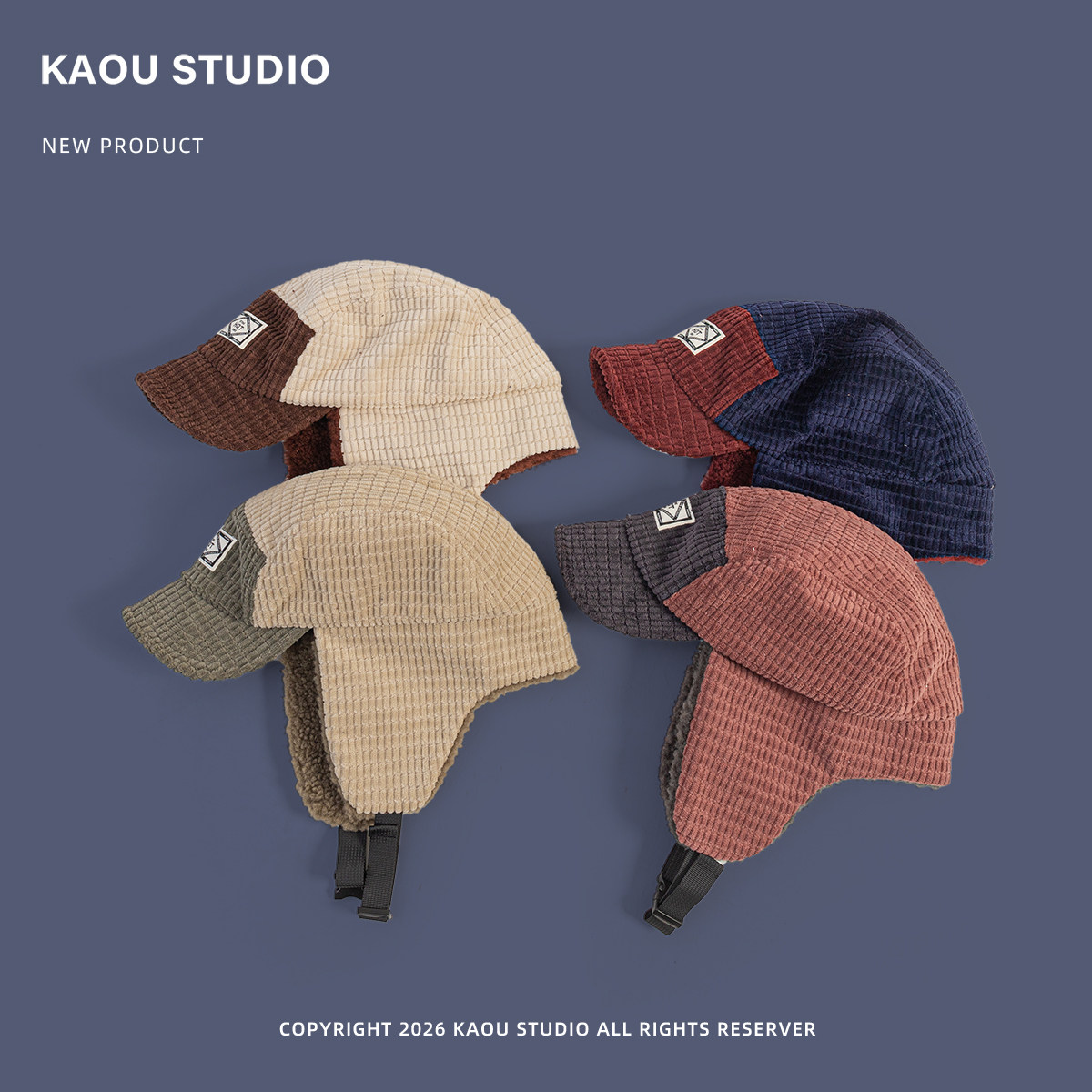 한국 스타일의 와플 코듀로이 소재 빈티지 트래퍼 모자, - Corduroy Cap 5 Panel 리뷰 및 가격