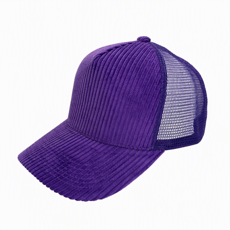 맞춤형 자수 로고가 들어간 5패널 단색 코듀로이 메쉬  - Corduroy Cap 5 Panel 리뷰 및 가격
