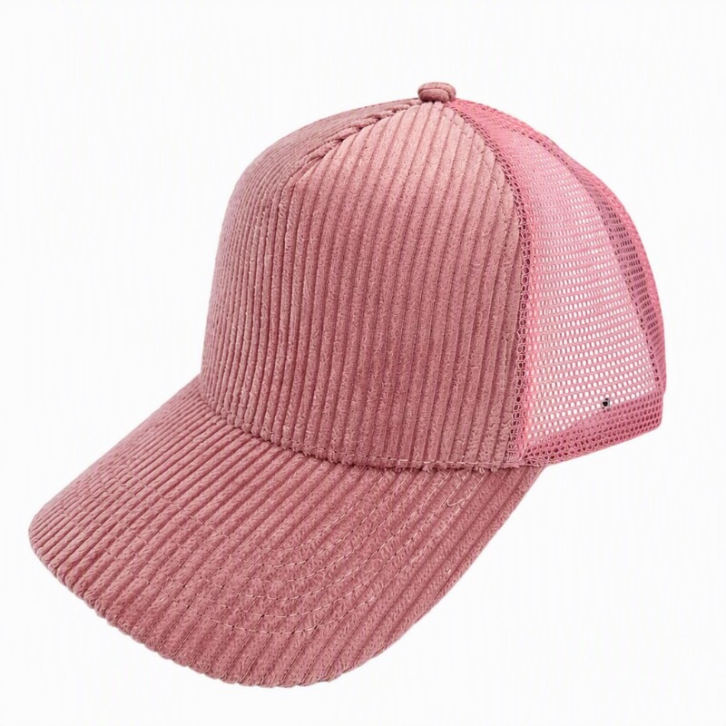 맞춤형 자수 로고가 들어간 5패널 단색 코듀로이 메쉬  - Corduroy Cap 5 Panel 리뷰 및 가격