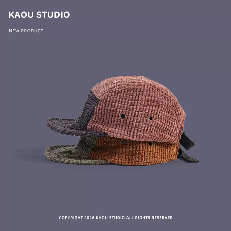 남녀 공용 컬러 블록 패치워크 코듀로이 소재 5패널 야 - Corduroy Cap 5 Panel 리뷰 및 가격
